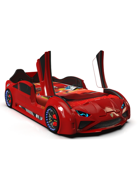 Ліжко машинка  Lamborghini червона